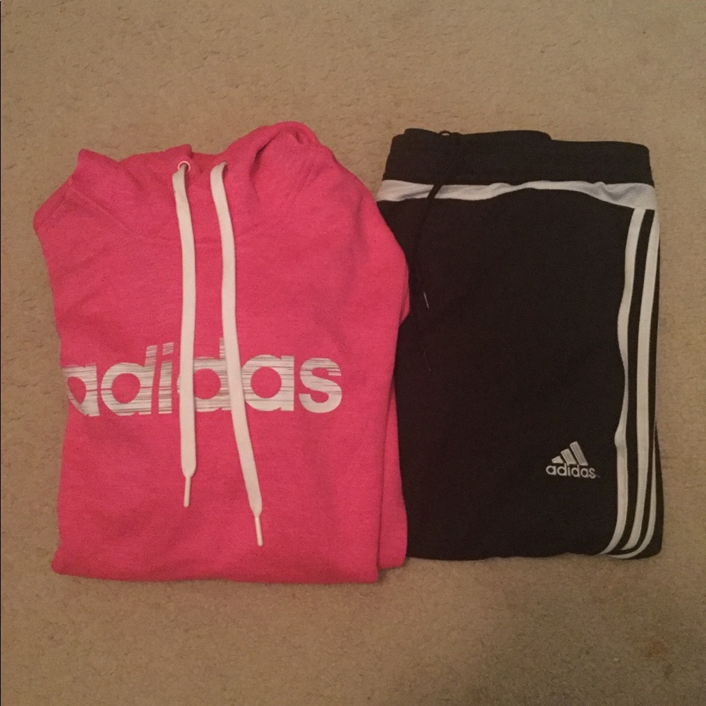 Adidas Hoodie and Sweatpants Bundle